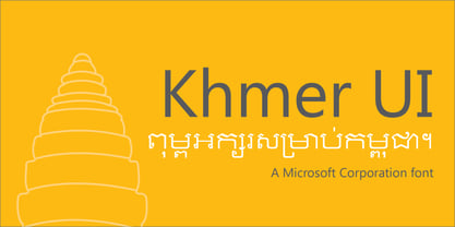 Khmer UI Font Poster 1
