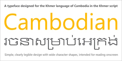 Khmer UI Font Poster 3