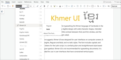 Khmer UI Font Poster 5