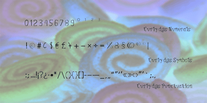 Curly dgs Font Poster 5