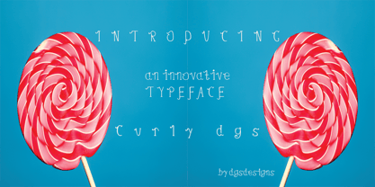 Curly dgs Font Poster 2