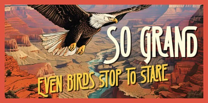Grand Canyon Font Poster 4