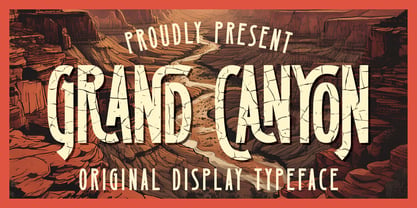 Grand Canyon Font Poster 1