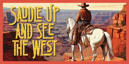 Grand Canyon Font Poster 2