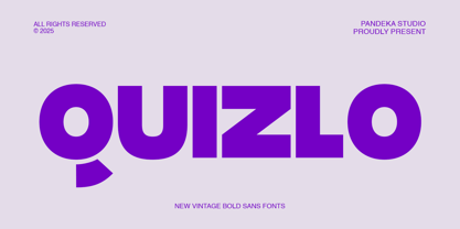 Quizlo Font Poster 1