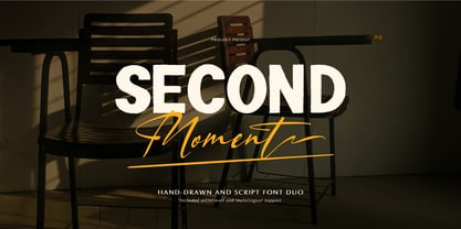 Second Moment Font Poster 1