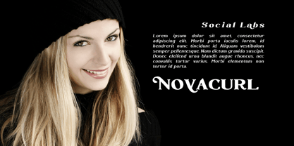 Novacurl Font Poster 7
