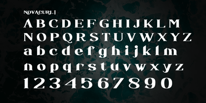 Novacurl Font Poster 3