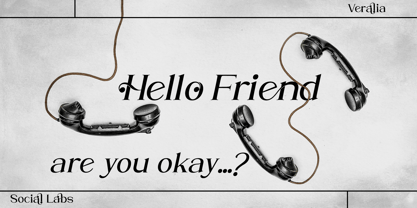 Veralia Font Poster 4