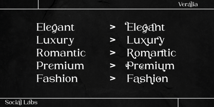 Veralia Font Poster 3