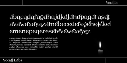 Veralia Font Poster 7