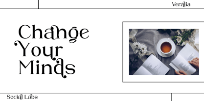 Veralia Font Poster 2