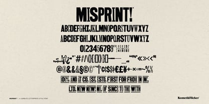 Misprint Font Poster 15