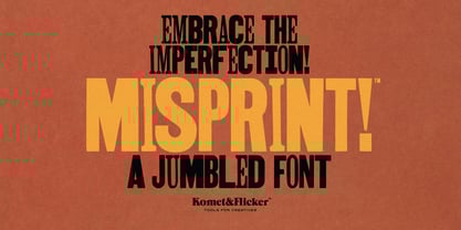 Misprint Font Poster 1