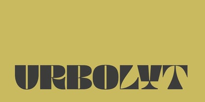 Urbolyt Font Poster 1