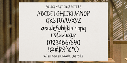 Solaya Font Poster 13