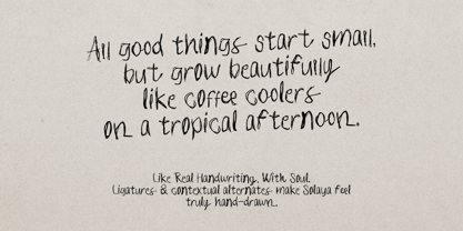 Solaya Font Poster 7