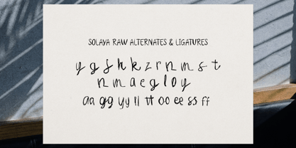 Solaya Font Poster 15