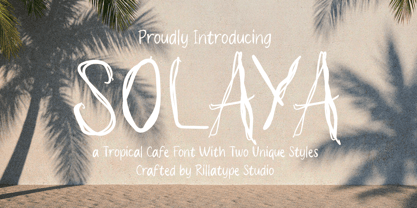 Solaya Font Poster 1
