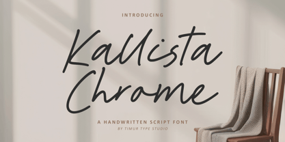 Kallista Chrome Font Poster 1
