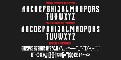Thick Brick Font Poster 3