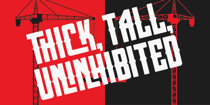 Thick Brick Font Poster 2