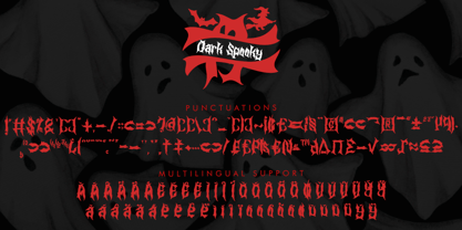 Dark Monogram Font Poster 7