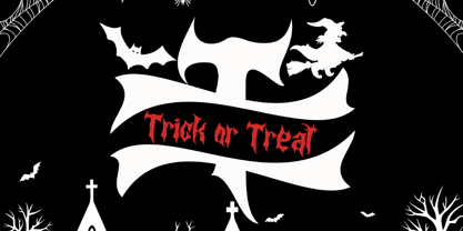 Dark Monogram Font Poster 3