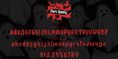 Dark Monogram Font Poster 6