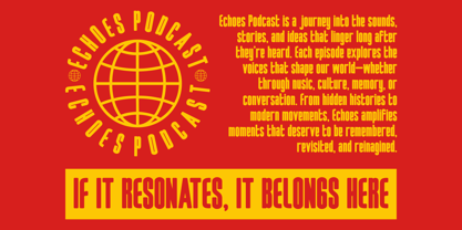 Focused Block Font Poster 2