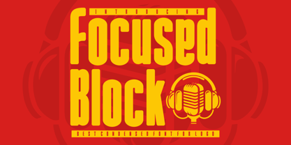 Focused Block Font Poster 1
