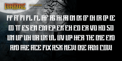 Darkore Font Poster 13