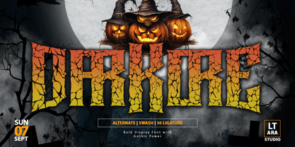 Darkore Font Poster 1