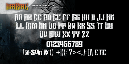 Darkore Font Poster 10