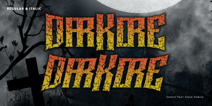 Darkore Font Poster 9