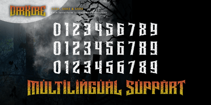 Darkore Font Poster 12