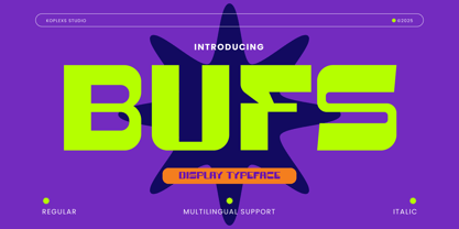 Bufs Font Poster 1
