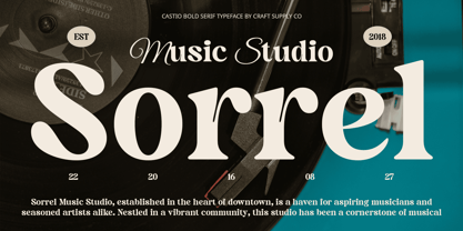 Castio Font Poster 3