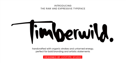 Timberwild Font Poster 1