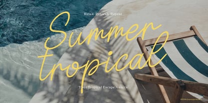 Lalatina Patricia Outline Font Poster 5