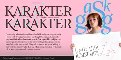 Verger Variable Font Font Poster 3