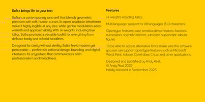 Sofira Font Poster 6