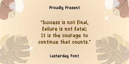 Lasterday Font Poster 3
