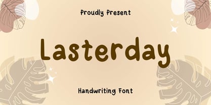 Lasterday Font Poster 1