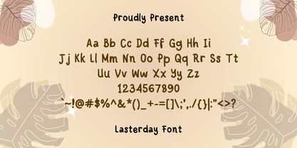 Lasterday Font Poster 2