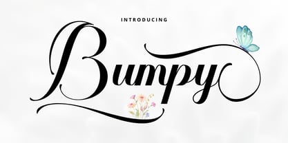 Bumpy Font Poster 1