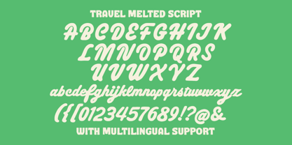 Travel Melted Font Poster 5