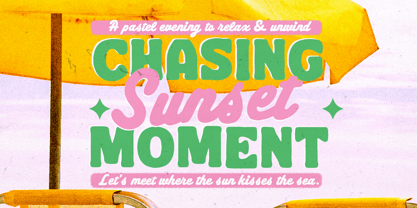 Travel Melted Font Poster 2