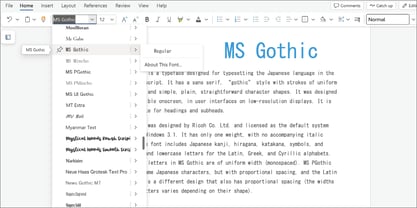 MS Gothic Font Poster 5