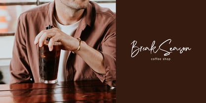 Break Season Signature Brush Font Poster 6